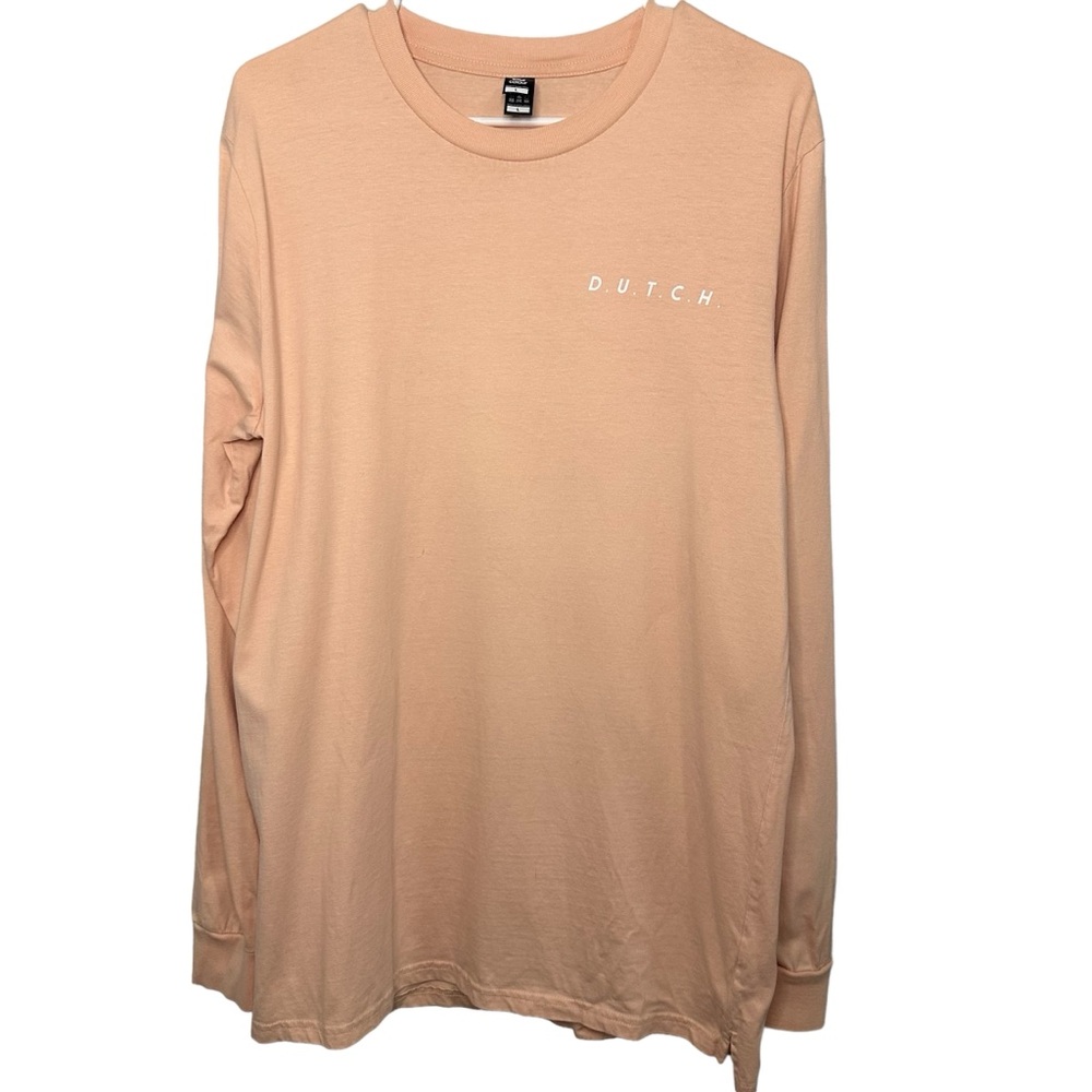 Dutch Bros Light Pink Long Sleeve Tee “Friends” Style Dutch DB 1992 SMALL+LARGE